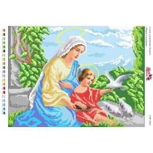 СВР-3063  Марія з Ісусом та голубами