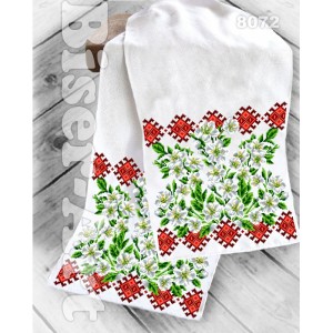 8072 Рушник для вишивки бісером (нитками)