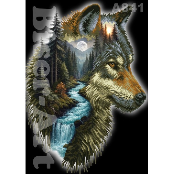 А841 Вовк (часткова зашивка)