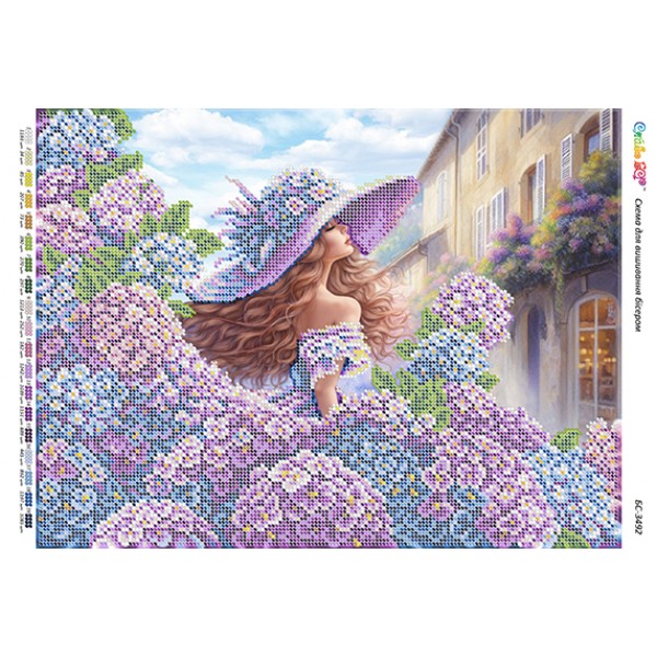 БС-3492 Дівчина в квітах ІІ (част. виш.)