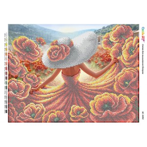 БС-3493 Дівчина в квітах ІІІ (част. виш.)