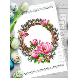072 Пасхальний рушник  для вишивки бісером (нитками)