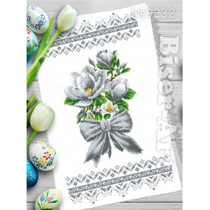 232 Пасхальний рушник  для вишивки бісером (нитками)