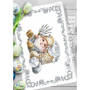 235 Пасхальний рушник  для вишивки бісером (нитками)