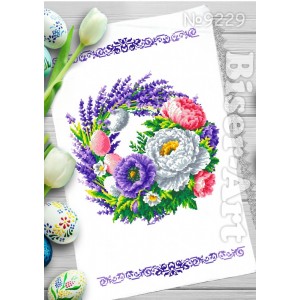 229 Пасхальний рушник  для вишивки бісером (нитками)
