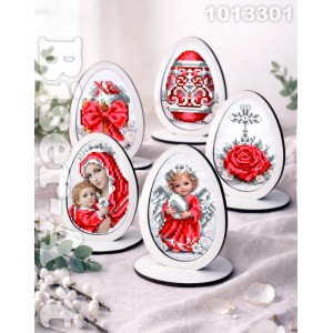 1013301 Набір писанок на дерев*яній основі (5шт)