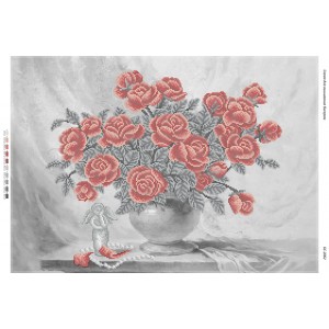 БС 2062 Натюрморт "Троянди у вазі"