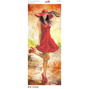 ПМ 4027 Дівчина в червоному платті