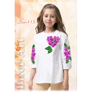 SorD115 Дитяча сорочка для дівчат (заготовка)