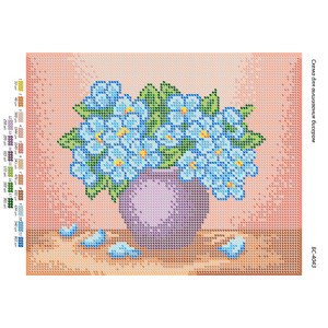 БС 4043 Блакитні квіти