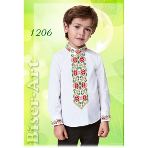 1206 Дитяча сорочка для хлопчиків (заготовка)