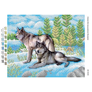 БС 4141 Вовки на снігу