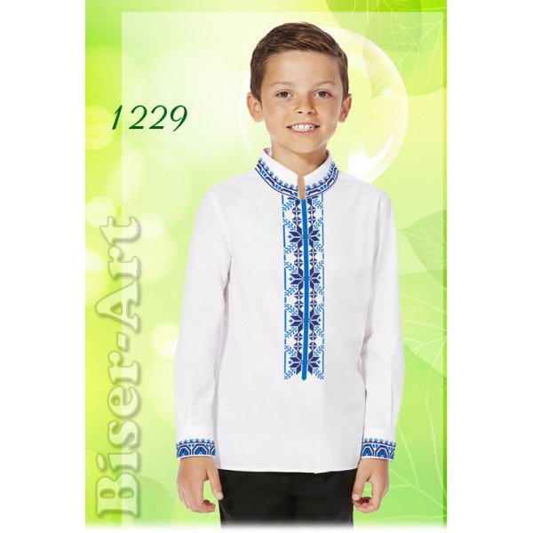 1229 Дитяча сорочка для хлопчиків (заготовка)