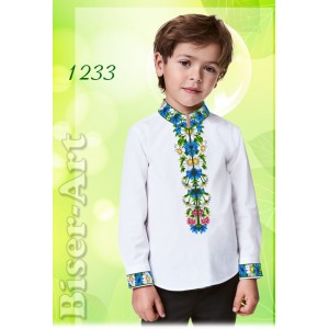 1233 Дитяча сорочка для хлопчиків (заготовка)