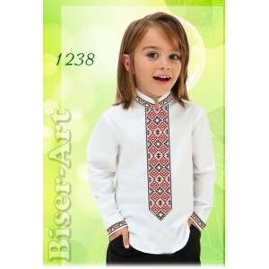 1238 Дитяча сорочка для хлопчиків (заготовка)