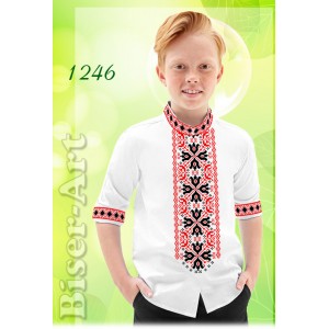 1246 Дитяча сорочка для хлопчиків (заготовка)