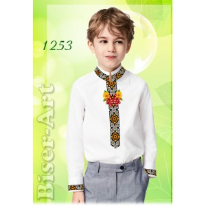 1253 Дитяча сорочка для хлопчиків (заготовка)
