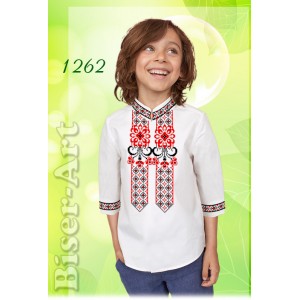 1262 Дитяча сорочка для хлопчиків (заготовка)
