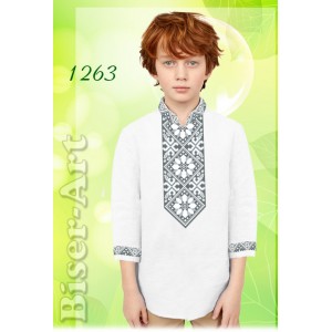 1263 Дитяча сорочка для хлопчиків (заготовка)