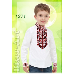 1271 Дитяча сорочка для хлопчиків (заготовка)