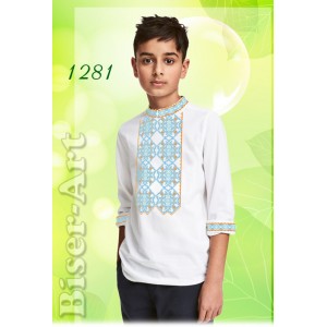 1281 Дитяча сорочка для хлопчиків (заготовка)