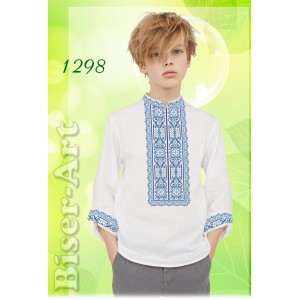 1298 Дитяча сорочка для хлопчиків (заготовка)