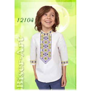 12104 Дитяча сорочка для хлопчиків (заготовка)