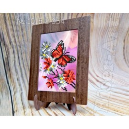 10152054 Схема з рамкою Метелик на квітах