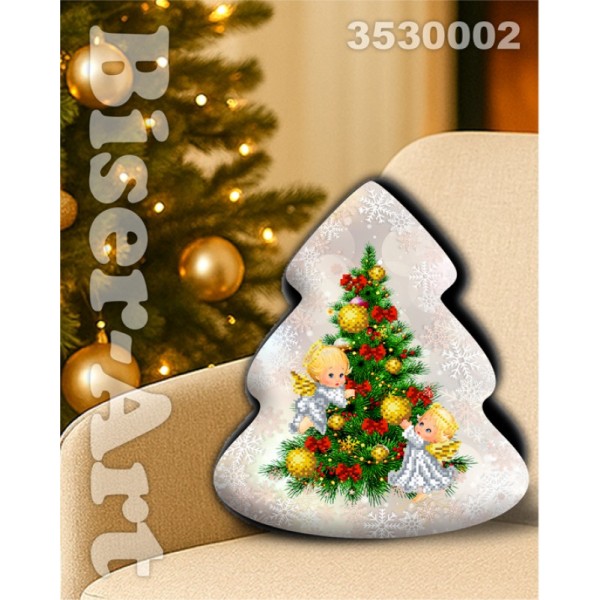 3530002 Ялинка декоративна подушка-ялинка під вишивку 3530002 Ялинка декоративна подушка-ялинка під вишивку